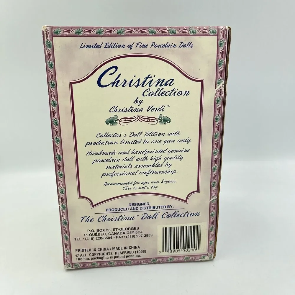 2000 Christina Collection By Christina Verdi Petite Porcelain Collectible Doll